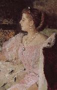 Ilia Efimovich Repin Card Lavina portrait Spain oil painting artist